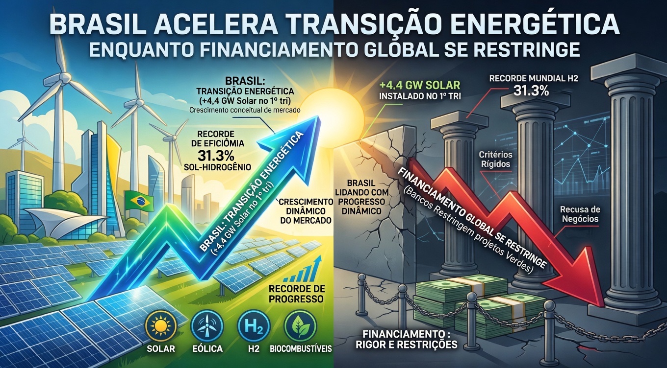 Brasil Acelera a Transição Energética Enquanto o Financiamento Global se Restringe